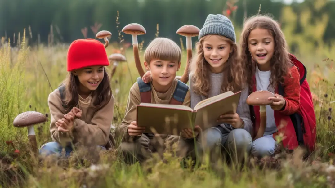 Budowa grzyba dla dzieci - klasa 2, 3, 5