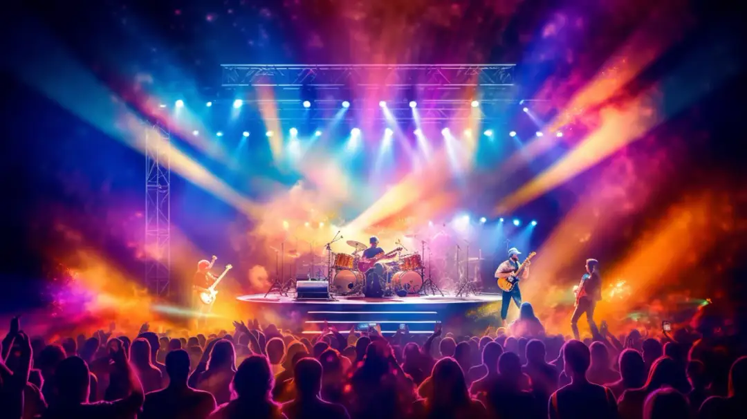 Wspólny koncert grupy wokalno-perkusyjnej i zespołu Zelenenebo w sali widowiskowej Pod Pegazem w Skoczowie