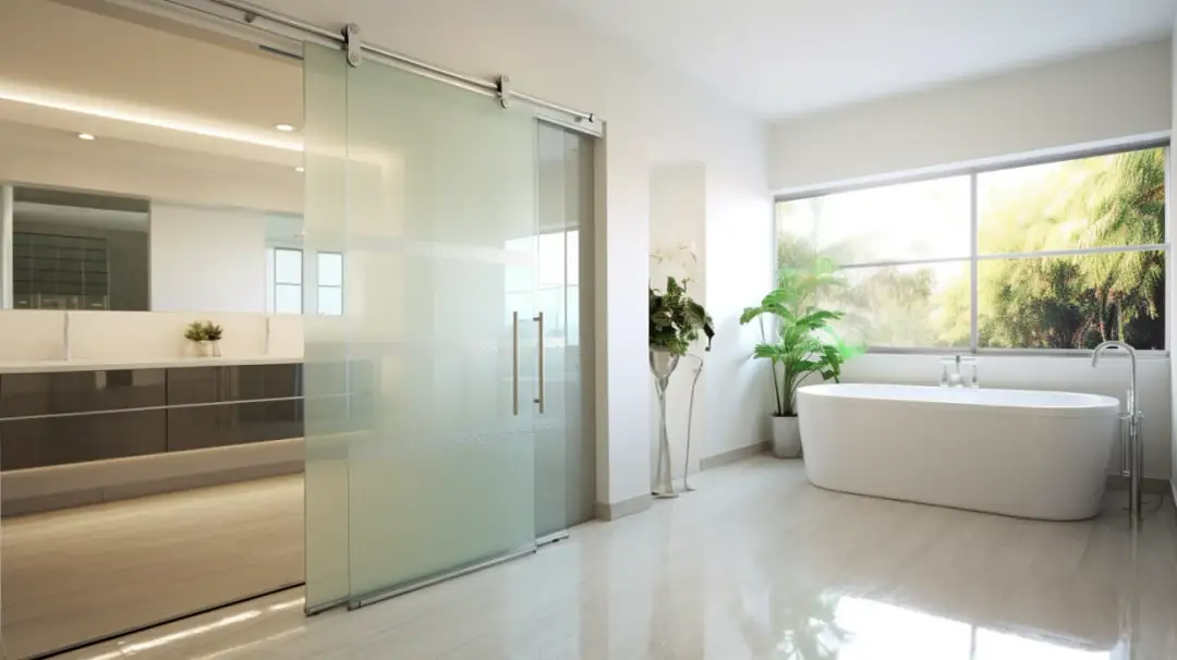 Drzwi suwane do łazienki - przesuwne, łazienkowe z zamkiem