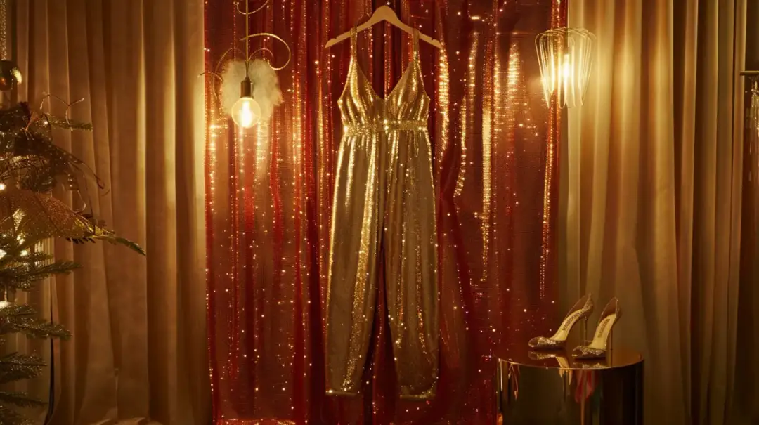 Kombinezon złoty - olśniewający element szafy na wyjątkowe okazje