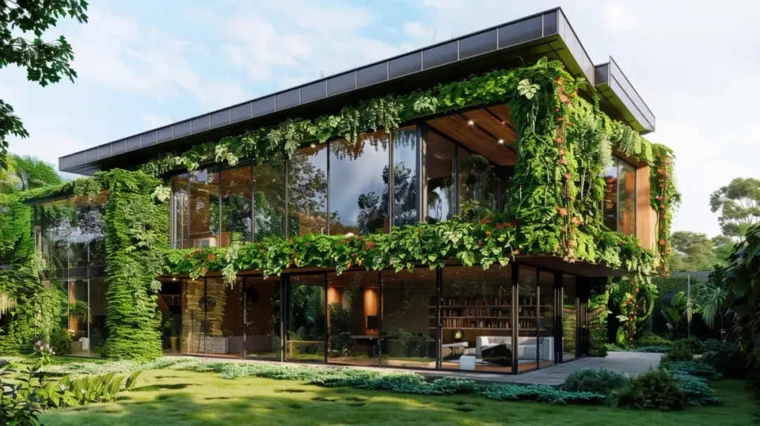 Dom w klematisach 20: wyjątkowy design, nowoczesne rozwiązania