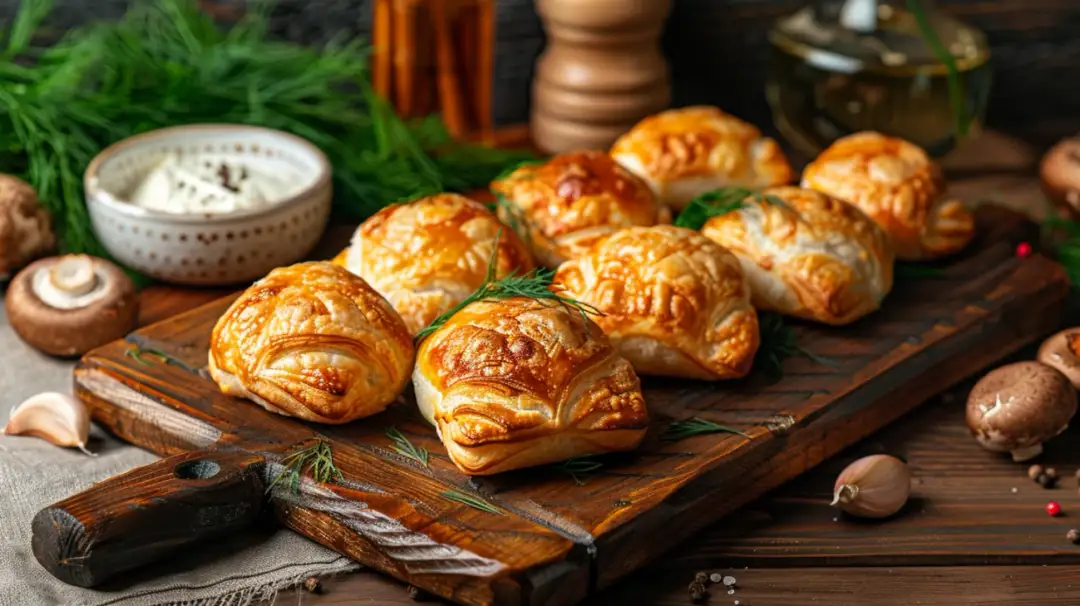 Delikatne drożdżowe paszteciki z pieczarkami: wyjątkowy smak