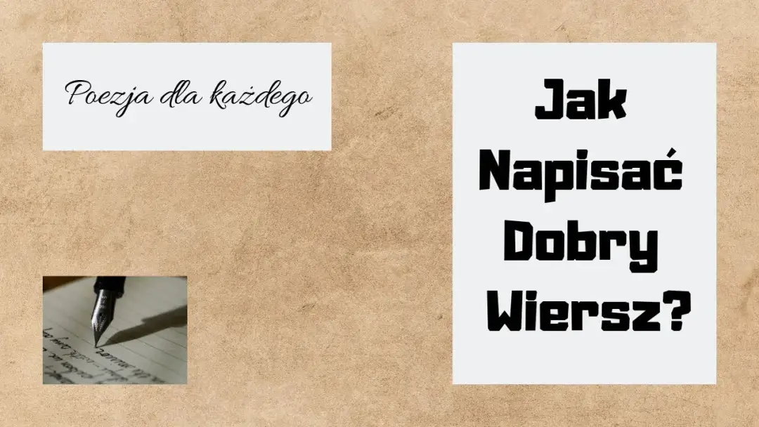Jak napisać wiersz rymowany? Prosty sposób na mistrzowską poezję