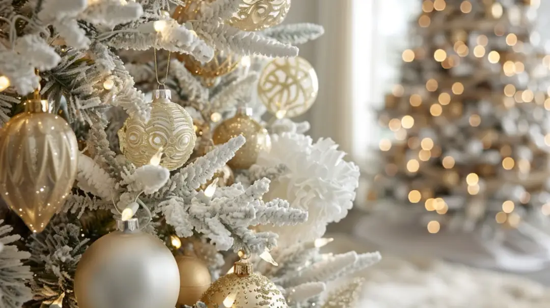 Jakie wybrać dodatki do choinki biało złotej? Zainspiruj się