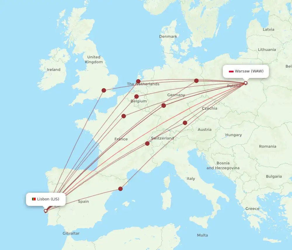 Ile trwa lot z Warszawy do Lizbony: pełny rozkład czasowy lotów 2025