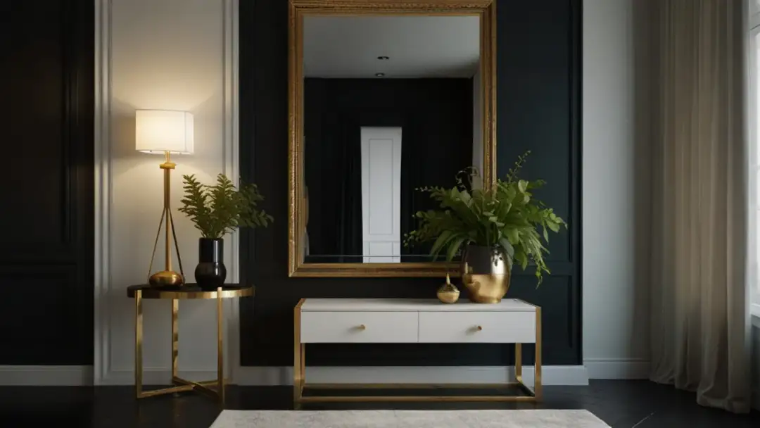 Czarne ściany w przedpokoju - jak udekorować przedpokój?