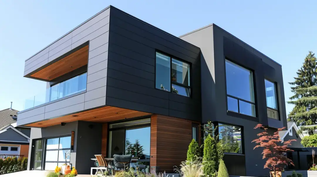 Antracyt elewacja domu: nowoczesny design i trwałość