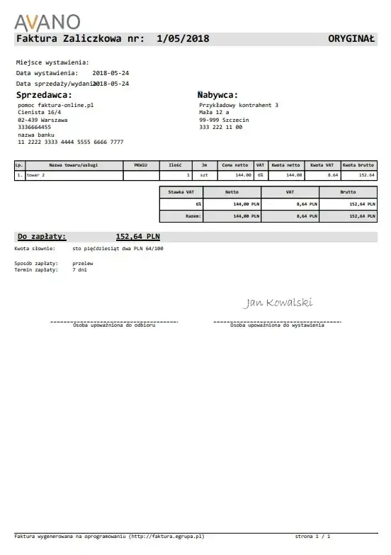 Jak wystawić fakturę zaliczkową bez błędów i zgodnie z przepisami