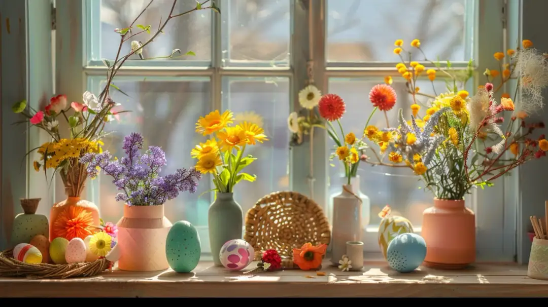 Ozdoby wielkanocne na okna: 7 wiosennych inspiracji