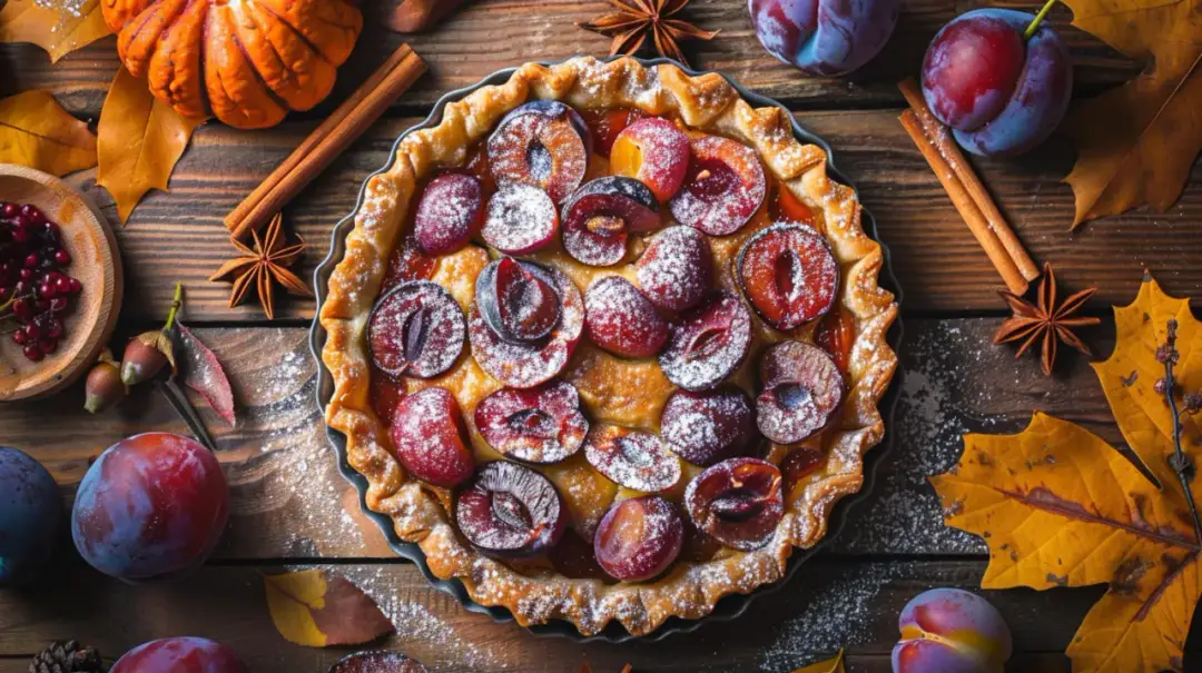 Tarta rustykalna ze śliwkami: jesienny deser bez formy, który zachwyci