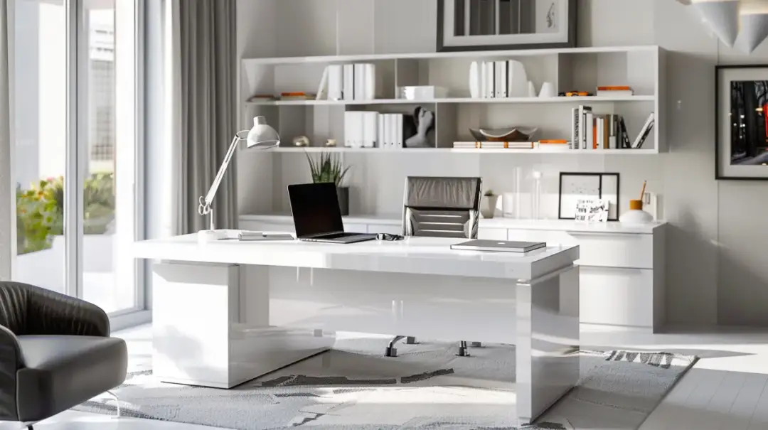 Białe biurko z nadstawką – Praktyczne i stylowe rozwiązanie dla biura