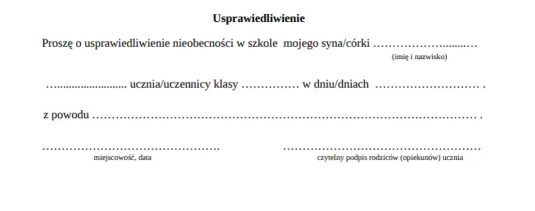 Jak napisać perfekcyjne usprawiedliwienie do szkoły? Uniknij typowych błędów!