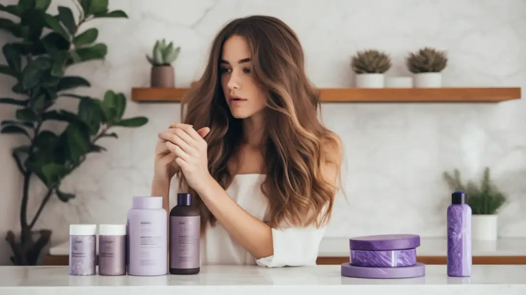 Gencjana na włosy brązowe: Efekty i porady dotyczące fioletu do włosów