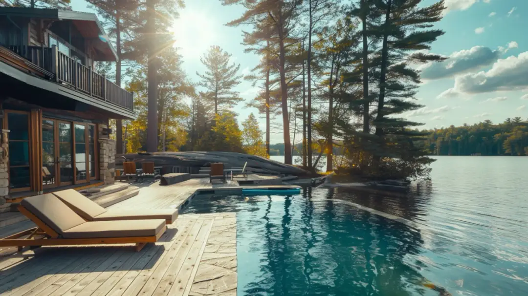 Domki nad jeziorem z basenem: luksusowy wypoczynek nad wodą