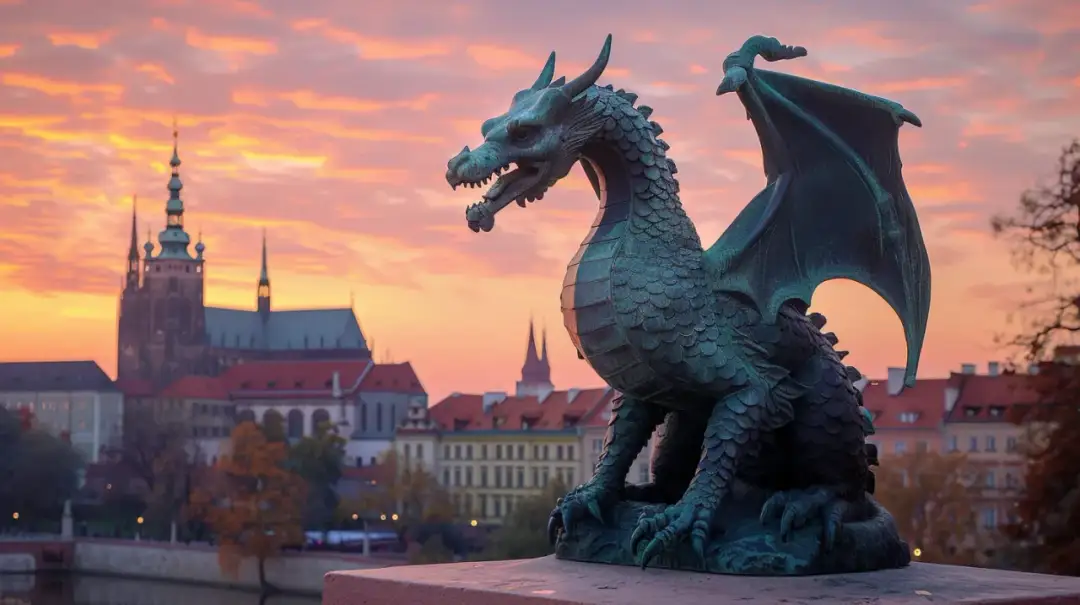 Pomnik Smoka Wawelskiego - legenda o smoku ożywiona 