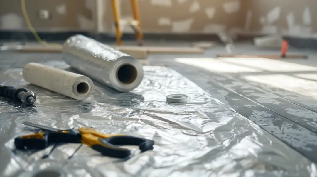 Montaż folii pod styropian podłogowy:  krok po kroku?