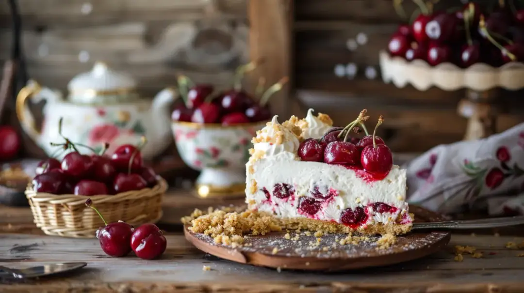 Sernik babuni z wiśniami, bezą lub kruszonką - przepis krok po kroku