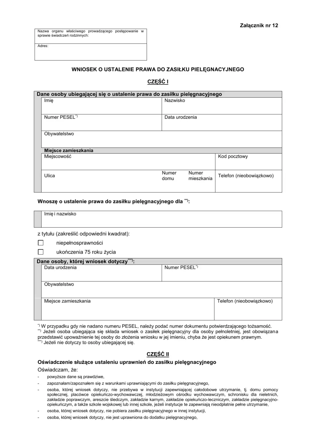 Jak napisać wniosek o zasiłek pielęgnacyjny bez błędów – praktyczny poradnik krok po kroku