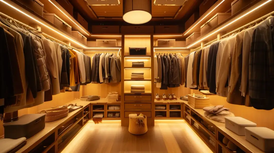 Oświetlenie garderoby: Jakie oświetlenie do garderoby jest najlepsze?