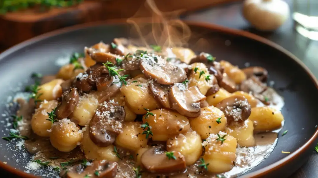 Gnocchi z sosem pieczarkowym: Włoski comfort food na już. Pycha!