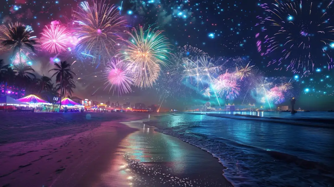 Sylwester nad morzem: huczna zabawa pod gołym niebem przy Bałtyku