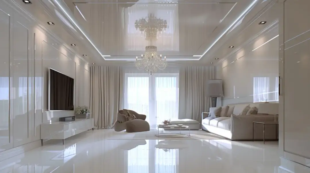 Panele sufitowe białe – Nowoczesne panele winylowe białego połysku