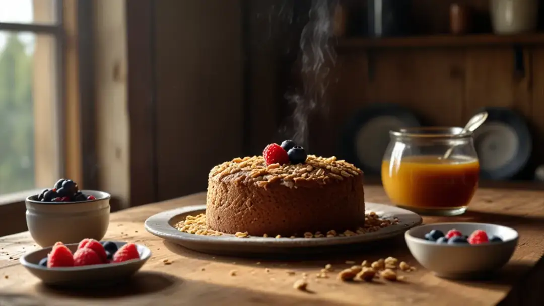 Zdrowy deser: Ciasto z mąki owsianej, szybki i odżywczy przepis