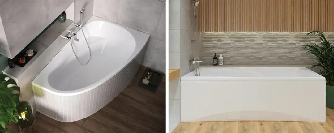 Ile wody wchodzi do wanny? Pojemności różnych modeli wanien