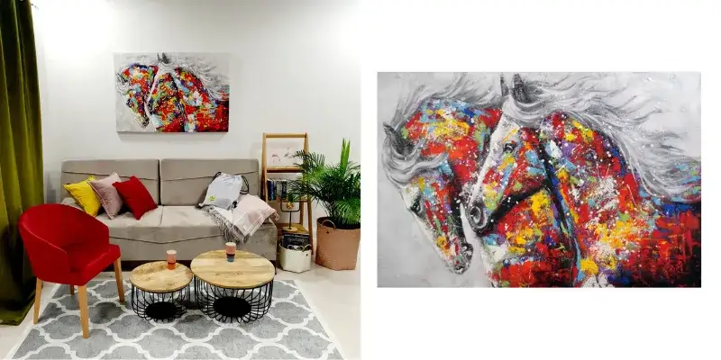 Jak dobrać obraz do salonu - sprawdzone zasady aranżacji wnętrz 2025