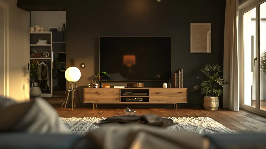 Ciemna ściana w salonie: Odkryj możliwości aranżacji swojego wnętrza