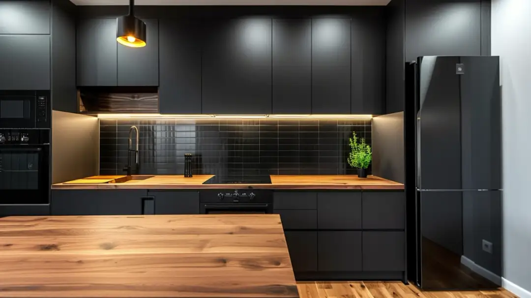Czarne dodatki w kuchni: elegancki kontrast w aranżacji