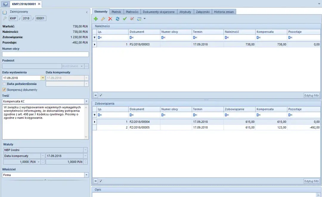 Jak prawidłowo zaksięgować kompensatę należności i zobowiązań w przedsiębiorstwie - kluczowe zasady i dokumentacja