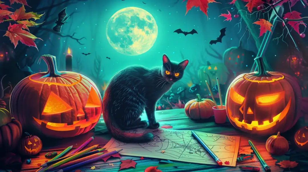 Darmowe materiały na Halloween do druku i kolorowania dla dzieci