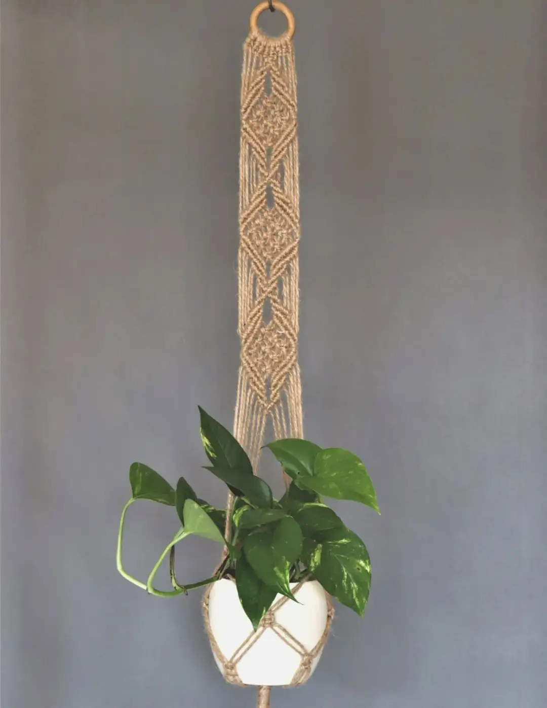 Jak zrobić kwietnik ze sznurka jutowego: 7 prostych kroków