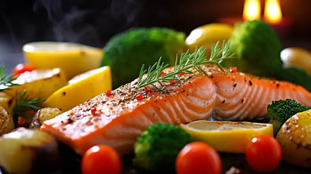 Łosoś Pieczony z Warzywami - Przepis i Sekret Domowej Kuchni