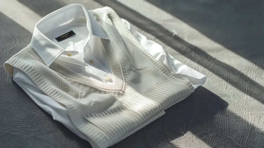 Koszula z kamizelką - Modna koszula z wbudowaną kamizelką