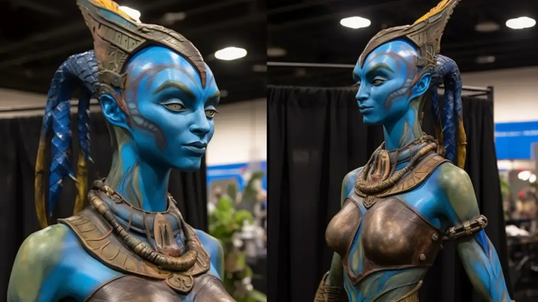 Prawdziwe popiersie Neytiri z filmu Avatar w skali 1:1 - cena może zaskoczyć