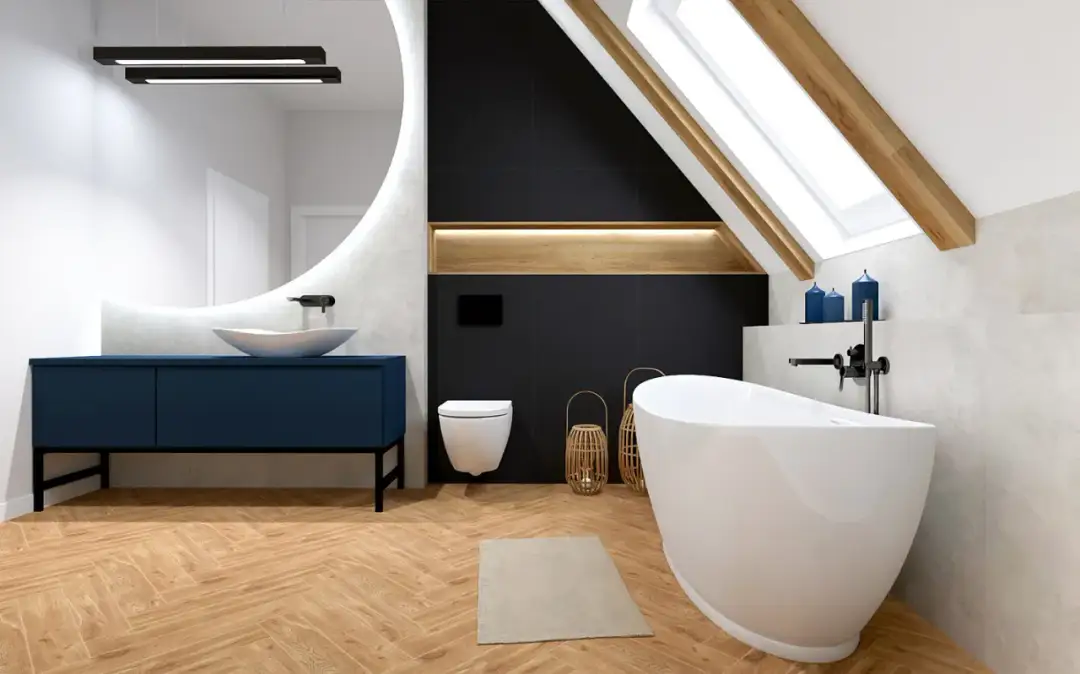 Jak urządzić łazienkę na poddaszu: 7 genialnych rozwiązań