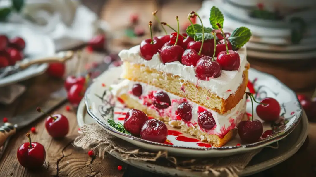 Biszkopt z wiśniami i bitą śmietaną: Deser aż do nieba w prostych 5 krokach