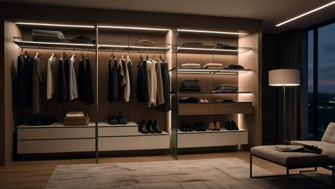 Praktyczne ledy do szafy na baterie: oświetlenie bez kabli