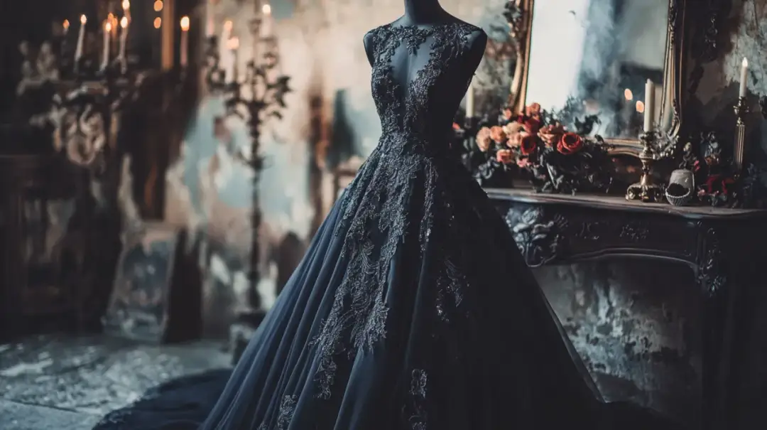 Czarna suknia ślubna: historia, trendy i najciekawsze aspekty, które zaskakują