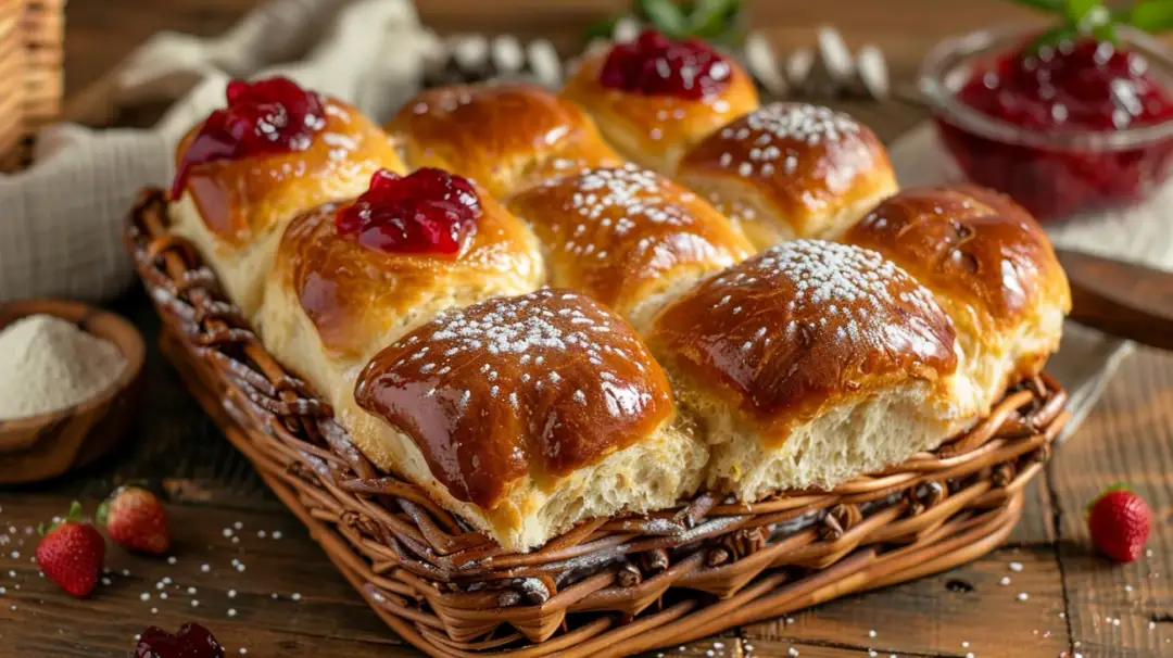 Pyszne ciastka drożdżowe z marmoladą: idealne na śniadanie