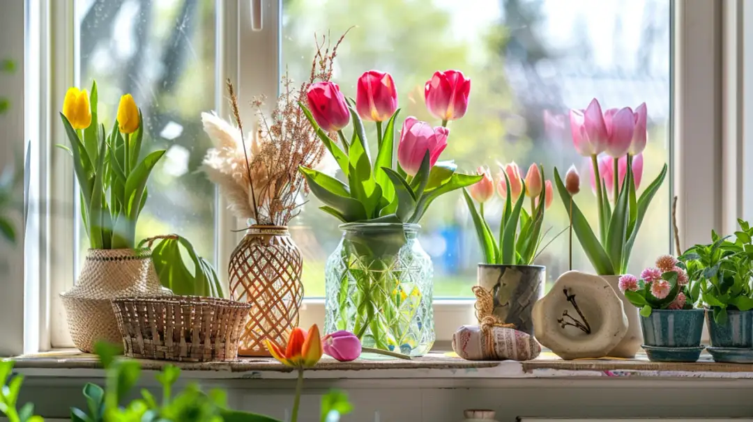 Wiosenne dekoracje okien: świeże pomysły na ożywienie przestrzeni
