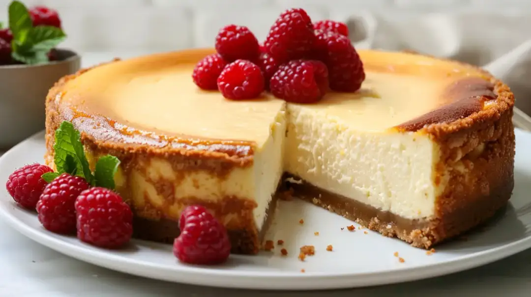 Kremowa słodycz: pieczony sernik z serków homogenizowanych - przepis