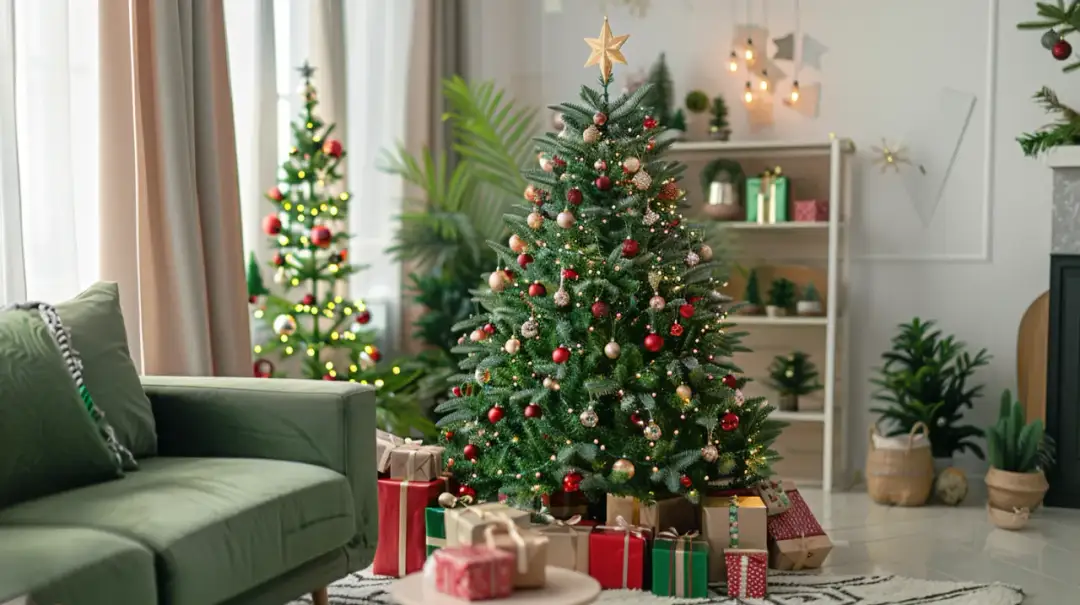 Sztuczne choinki ubrane: Wygodne rozwiązanie na święta