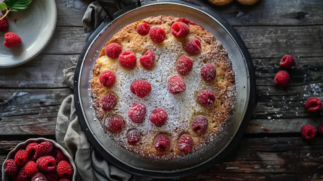 Letni deser: Ciasto migdałowe z malinami - jak zrobić