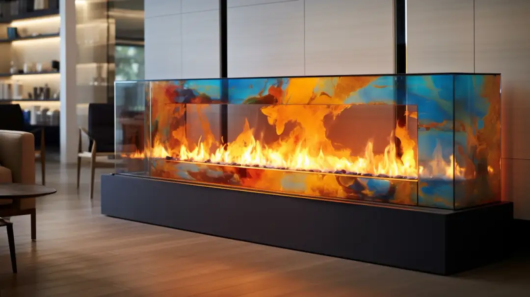 Wkład Kominkowy Dwustronny - Kominek w Ścianie z Płaszczem Wodnym