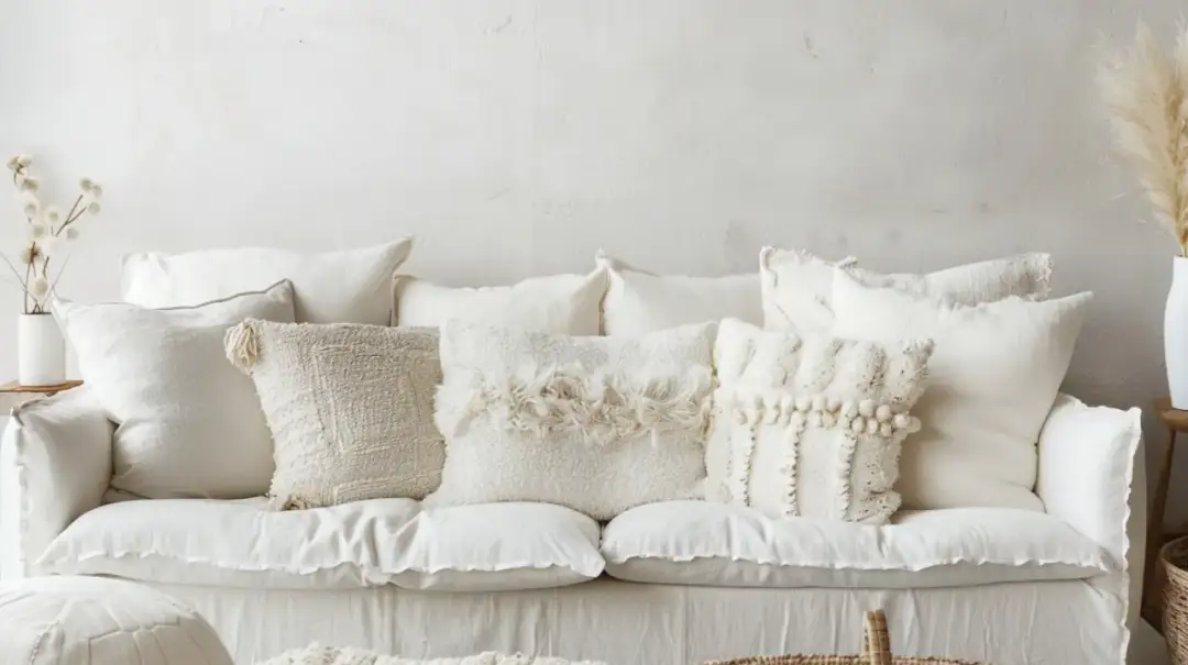 Biała poduszka: idealna dekoracja Twojego salonu