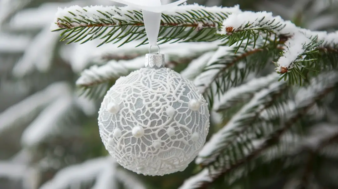 Koronkowe ozdoby na choinkę - delikatna dekoracja świąteczna