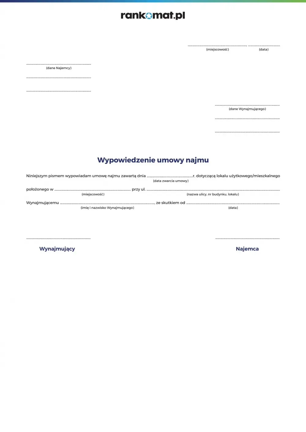 Jak skutecznie napisać wypowiedzenie umowy najmu bez przykrych konsekwencji